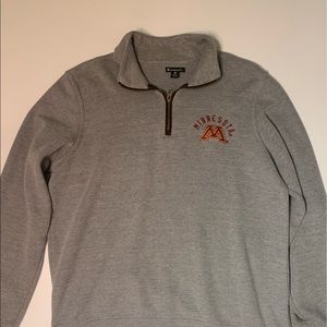 champion minnesota quarter zip sweatshirt